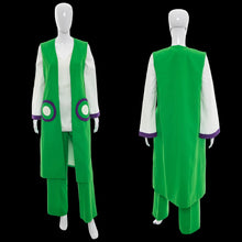 Load image into Gallery viewer, 1970s Green & White Mod Three-Piece Set – Vest, Tunic & Pants – Size M/L