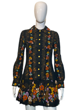 Load image into Gallery viewer, 1960's German Color Pop Floral Mini Dress Size S