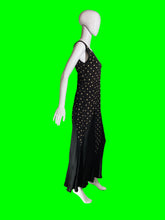 Load image into Gallery viewer, 1930s Black and White Polka Dot Gown – Size M