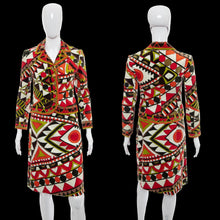 Load image into Gallery viewer, 1960s Emilio Pucci Velvet Abstract Print Skirt Suit Size S