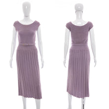 Load image into Gallery viewer, 1940's Lass of Scotland Lilac Wool Knit Dress Size XS/S
