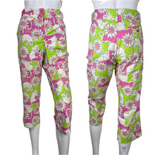 Load image into Gallery viewer, Vintage Y2K Lilly Pulitzer Lion Print Capri pants Size 8P