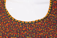 Load image into Gallery viewer, 1970's Autumn Hippie Floral Dress Size M