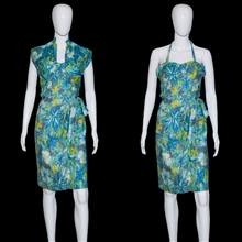 Load image into Gallery viewer, 1950's Hawaiian Sarong Dress and Jacket Set Size S