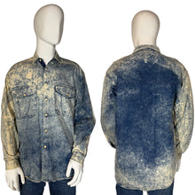 Load image into Gallery viewer, 1980's Acid Washed Denim Button Up - Size XL