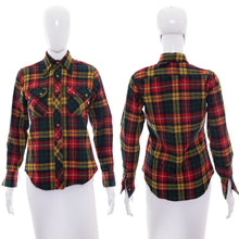 Load image into Gallery viewer, 1970's Country Stables Plaid Wool Over Shirt Size S