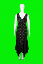 Load image into Gallery viewer, 1930s Black and White Polka Dot Gown – Size M