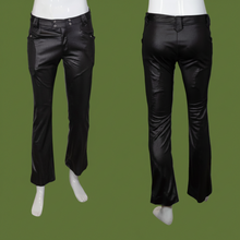 Load image into Gallery viewer, 1970s Black Pearl Snap Western Pants – Size 32"