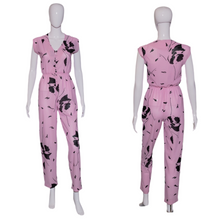 Load image into Gallery viewer, 1980's Pink New Wave Abstract Jumpsuit - Size S
