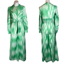 Load image into Gallery viewer, 1970's Minty Fresh Polyester Jumpsuit Size S