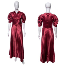 Load image into Gallery viewer, 1930's  Best & Co. Rose Satin Gown Size S