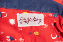 Load image into Gallery viewer, 1950's Novelty Print Deadstock Blouse - Size XS