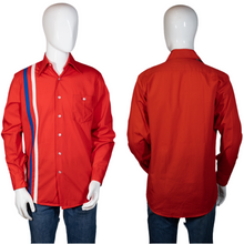 Load image into Gallery viewer, 1970's Striped Mechanic's Shirt Size M/L