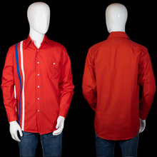 Load image into Gallery viewer, 1970s Work Wear Corp Striped Mechanic's Shirt – Size M/L
