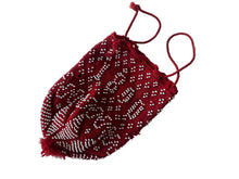 Load image into Gallery viewer, 1890 Victorian Small Beaded Knit Red Drawstring Ohio Handbag