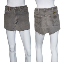 Load image into Gallery viewer, 1980's Wranglers Cut Off Micro Mini Skirt - Size S