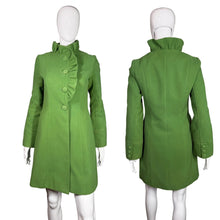 Load image into Gallery viewer, Green coat displayed on a mannequin against a plain background