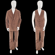 Load image into Gallery viewer, 1970s Lee Brown Corduroy Three Piece Suit Size L