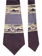 Load image into Gallery viewer, 1930's Deluxe Hollyvogue Southwestern Landscape Silk Tie