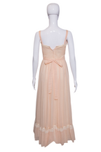 Load image into Gallery viewer, 1970's Peach Gunne Sax Maxi Dress Size S