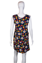 Load image into Gallery viewer, 1960's Daisies and Strawberries Cotton Shift Dress/ Romper Size M