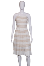Load image into Gallery viewer, 1950's Eyelet Lace Summer Party Dress Size S