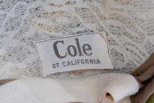 Load image into Gallery viewer, 1950's Cole of California One Piece Bathing Suit Size S