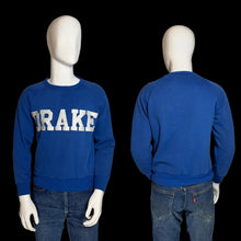 Load image into Gallery viewer, Front and back views of a blue sweatshirt against a white background