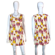 Load image into Gallery viewer, 1970's Owl Print Mini Dress Size S