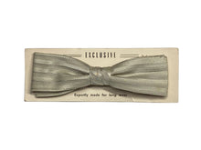Load image into Gallery viewer, 1950's Deadstock Clip-on Silver Tone Batwing Bowtie