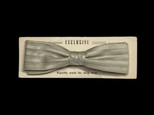 Load image into Gallery viewer, 1950's Deadstock Clip-on Silver Tone Batwing Bowtie