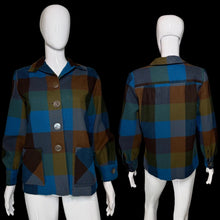 Load image into Gallery viewer, Plaid jacket with front and back view