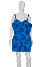 Load image into Gallery viewer, 1960's Blue Cotton Hawaiian Print Romper - Size XXL
