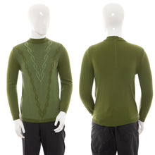 Load image into Gallery viewer, 1960's Manhasset Casuals Olive Green Knit Sweater Size S