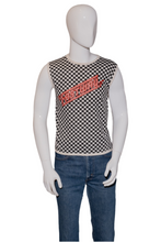 Load image into Gallery viewer, Vintage 1983 Fastway Tour Checkered Muscle Shirt Size S