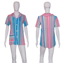 Load image into Gallery viewer, 1960's Striped Terry Cloth Shirt - Size M