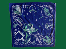 Load image into Gallery viewer, 1950's Many Happy Trails Roy Rogers and Trigger Promo Bandana 18X18.5