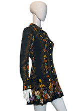 Load image into Gallery viewer, 1960's German Color Pop Floral Mini Dress Size S