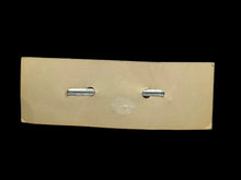 Load image into Gallery viewer, 1950's Deadstock Clip-on Silver Tone Batwing Bowtie