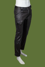 Load image into Gallery viewer, 1970s Black Pearl Snap Western Pants – Size 32"