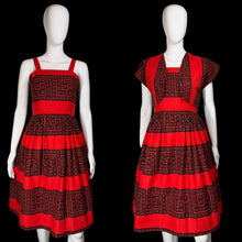 Load image into Gallery viewer, 1950's Betty Barclay Party Dress and Bolero Set- Size XS
