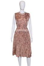 Load image into Gallery viewer, 1950's Hashmark Plaid Taffeta Party Dress Size S