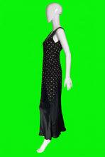 Load image into Gallery viewer, 1930s Black and White Polka Dot Gown – Size M