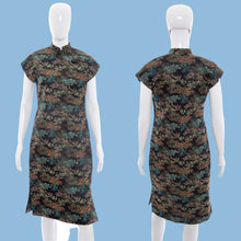 Load image into Gallery viewer, 1960s Golden Lotus Cheongsam – Size S/M