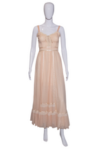 Load image into Gallery viewer, 1970's Peach Gunne Sax Maxi Dress Size S