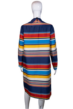 Load image into Gallery viewer, 1970's Striped Double Breasted Coat Size XL