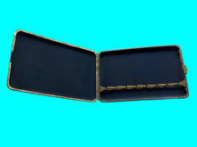 Load image into Gallery viewer, 1950’s Japanese Amita Mt Fuji Rickshaw Damascene 24K Gold Inlay Cigarette Case