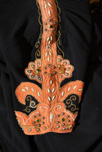 Load image into Gallery viewer, 1940's Crepe Bedazzled Dress - Size M