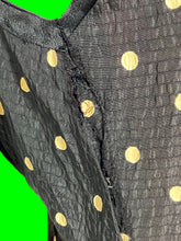 Load image into Gallery viewer, 1930s Black and White Polka Dot Gown – Size M