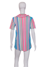 Load image into Gallery viewer, 1960's Striped Terry Cloth Shirt - Size M